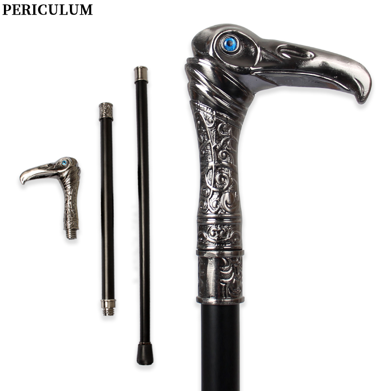 Detachable Cosplay Prop - Серебряная трость-костыль в стиле чумного доктора