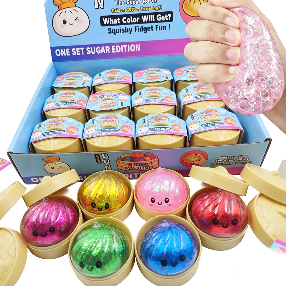 Cosplay Fireball Prop - Мягкая игрушка-антистресс Glitter Dumpling Squishy в