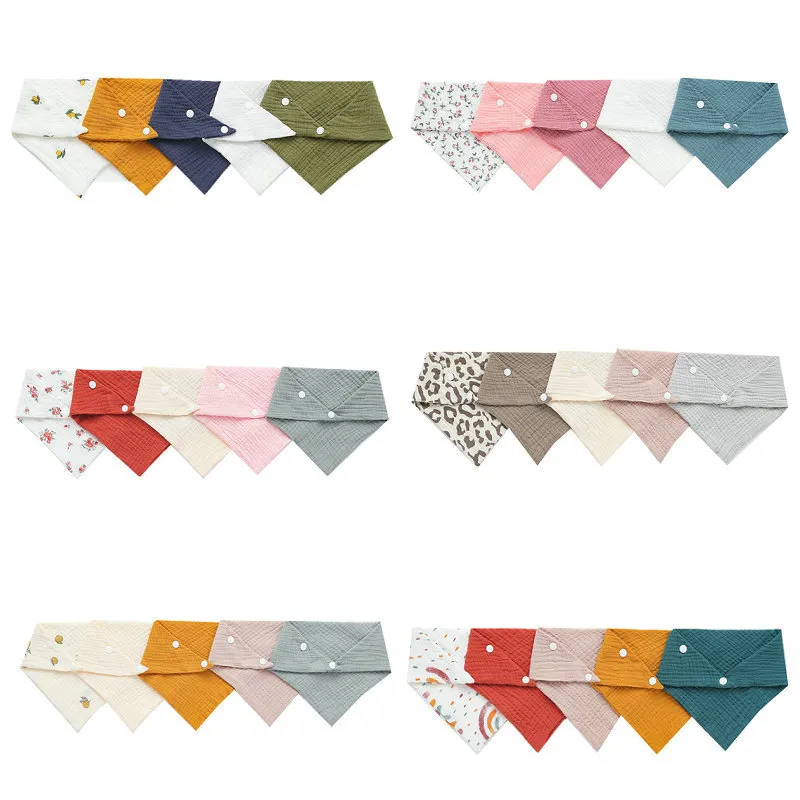 Snap Fastener Set - 5 шт./компл. нагрудники для новорожденных, слюнявчики