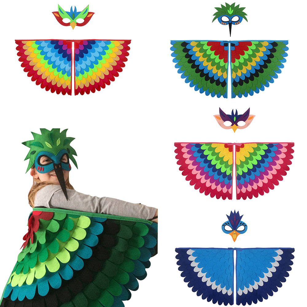 Cosplay Prop Patterns - Милый костюм с крыльями совы, фетровый