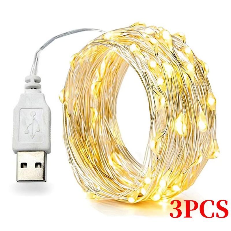 Led El Wire - Светодиодная Рождественская гирлянда из медного провода,