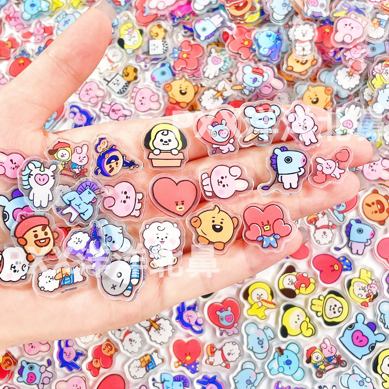 Cosplay Material For Prop - 100 шт. акриловых элементов BT21 BTS,
