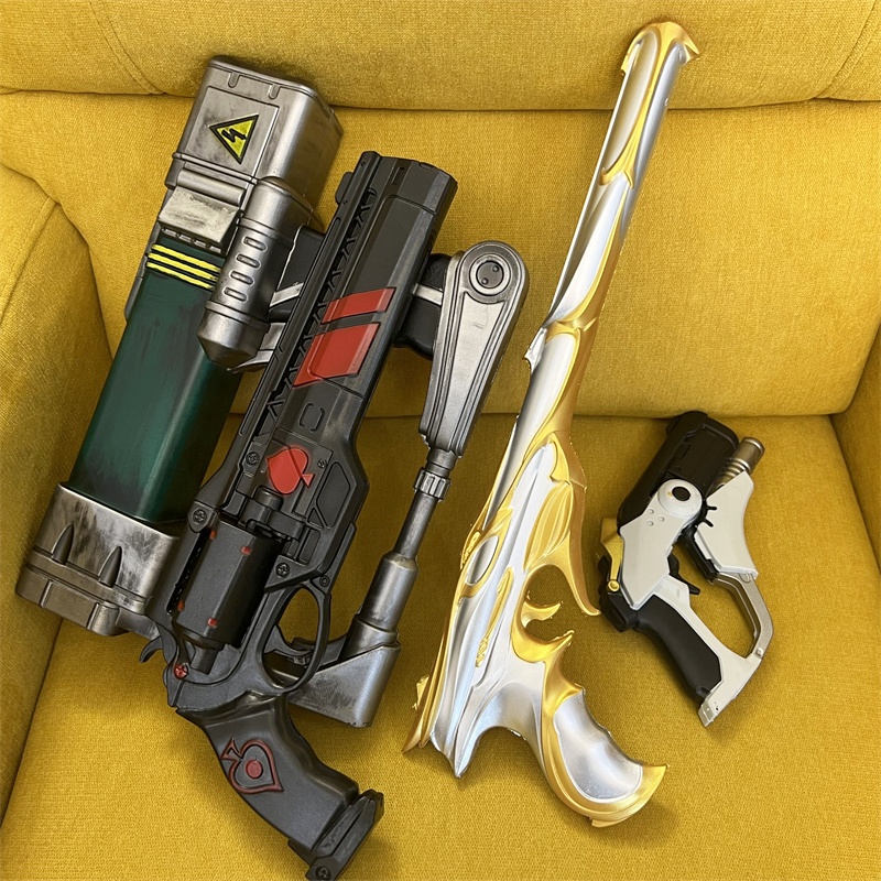 Fallout Cosplay Prop - Косплей Золотые пистолеты Лазерная винтовка Револьвер