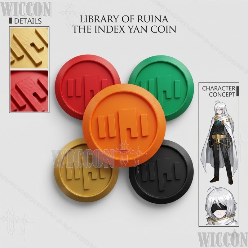 Cosplay Prop 3D Print Settings - Библиотека Руина: Значок-эмблема персонажа игры Index
