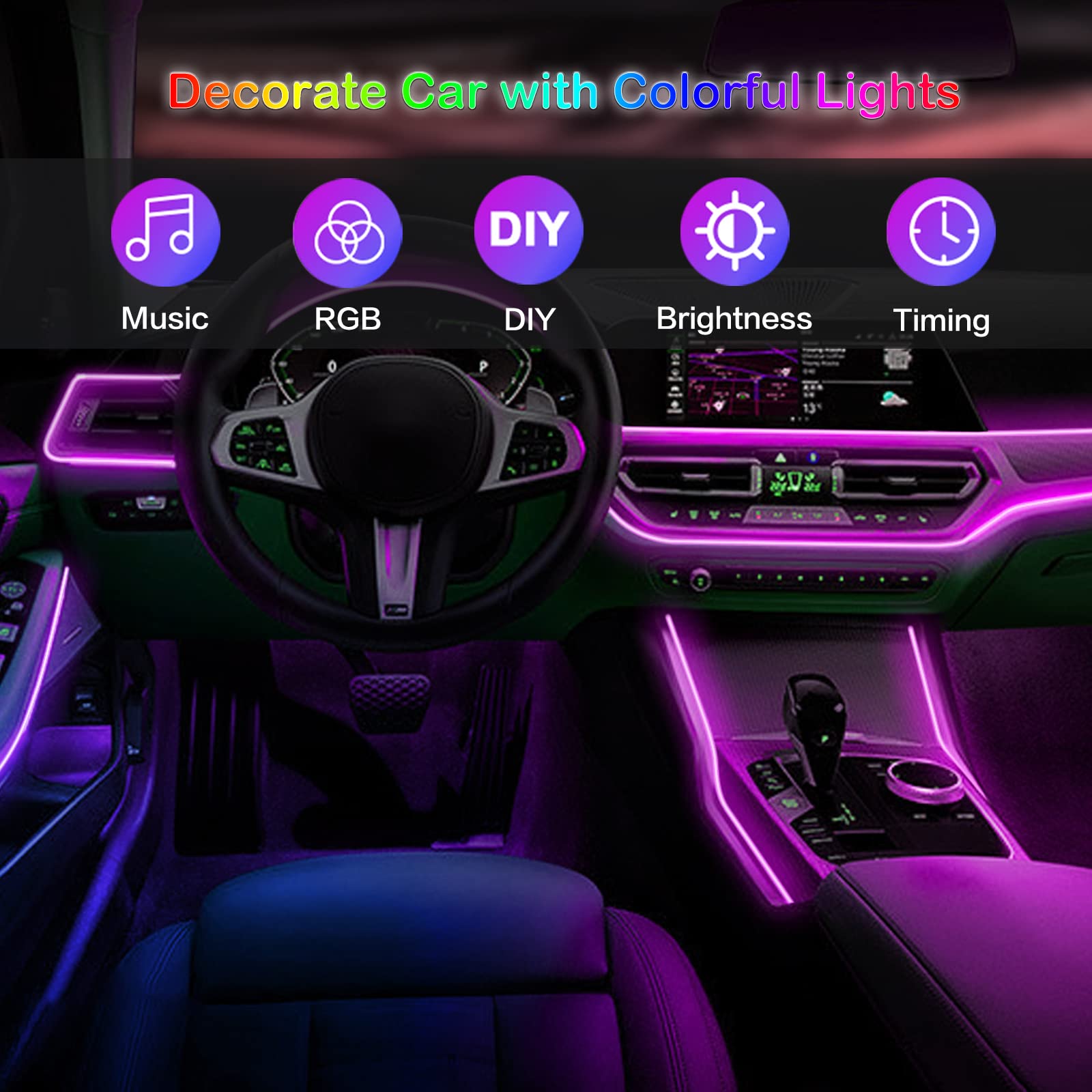 Светодиодная лента RGB для сал – обзор и цена Led El Wire