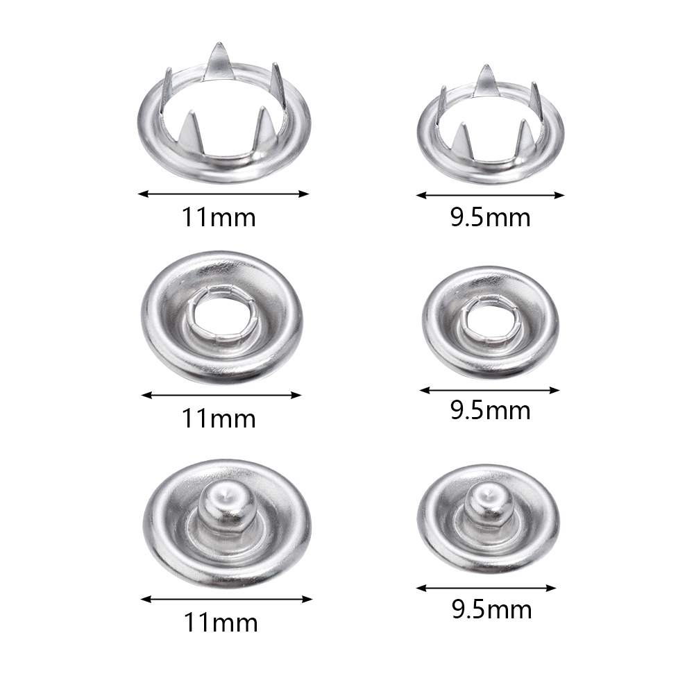 SAUVOO 50 наборов железные кно – обзор и цена Snap Fastener Set