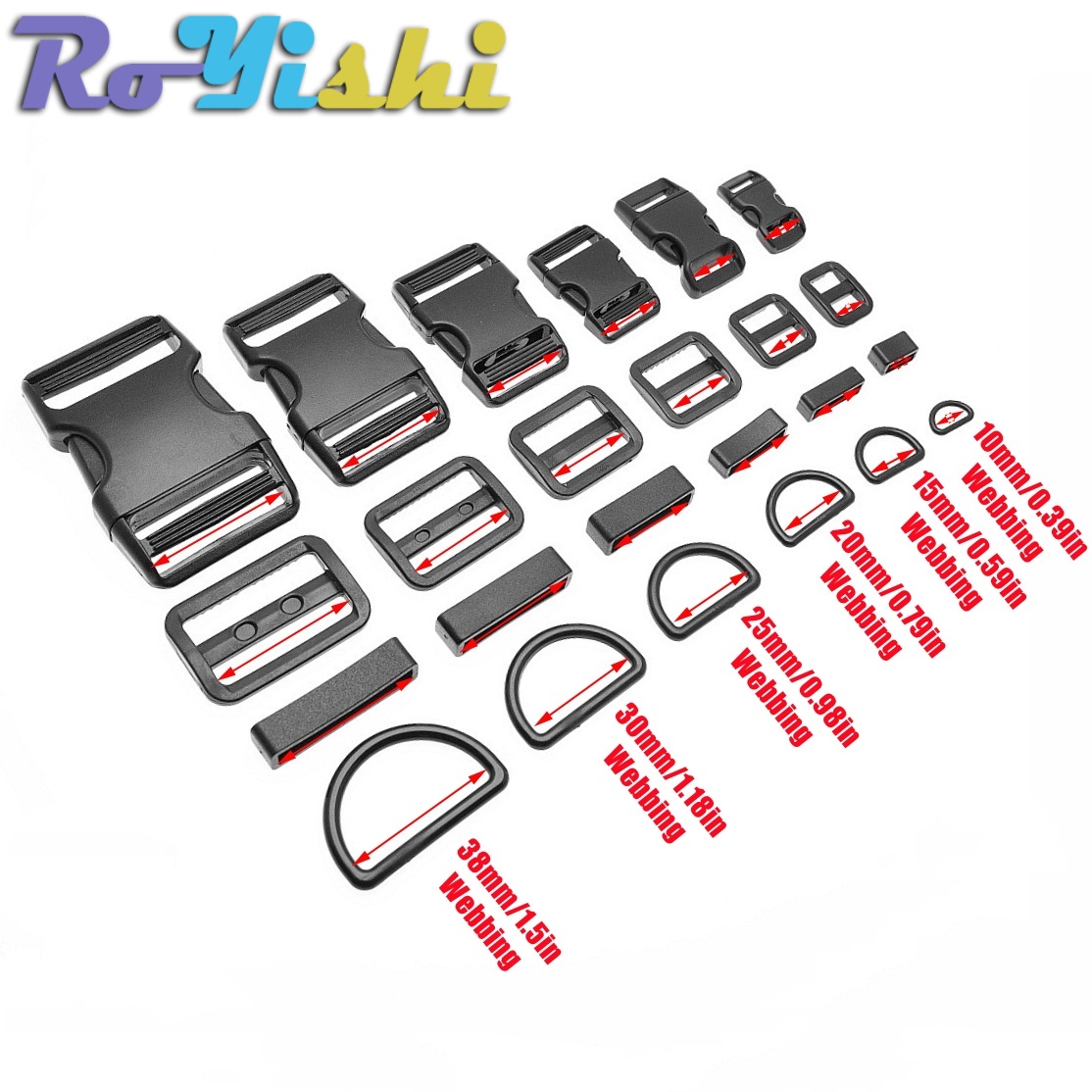 Набор пластиковых пряжек с бок – обзор и цена D Ring Strap