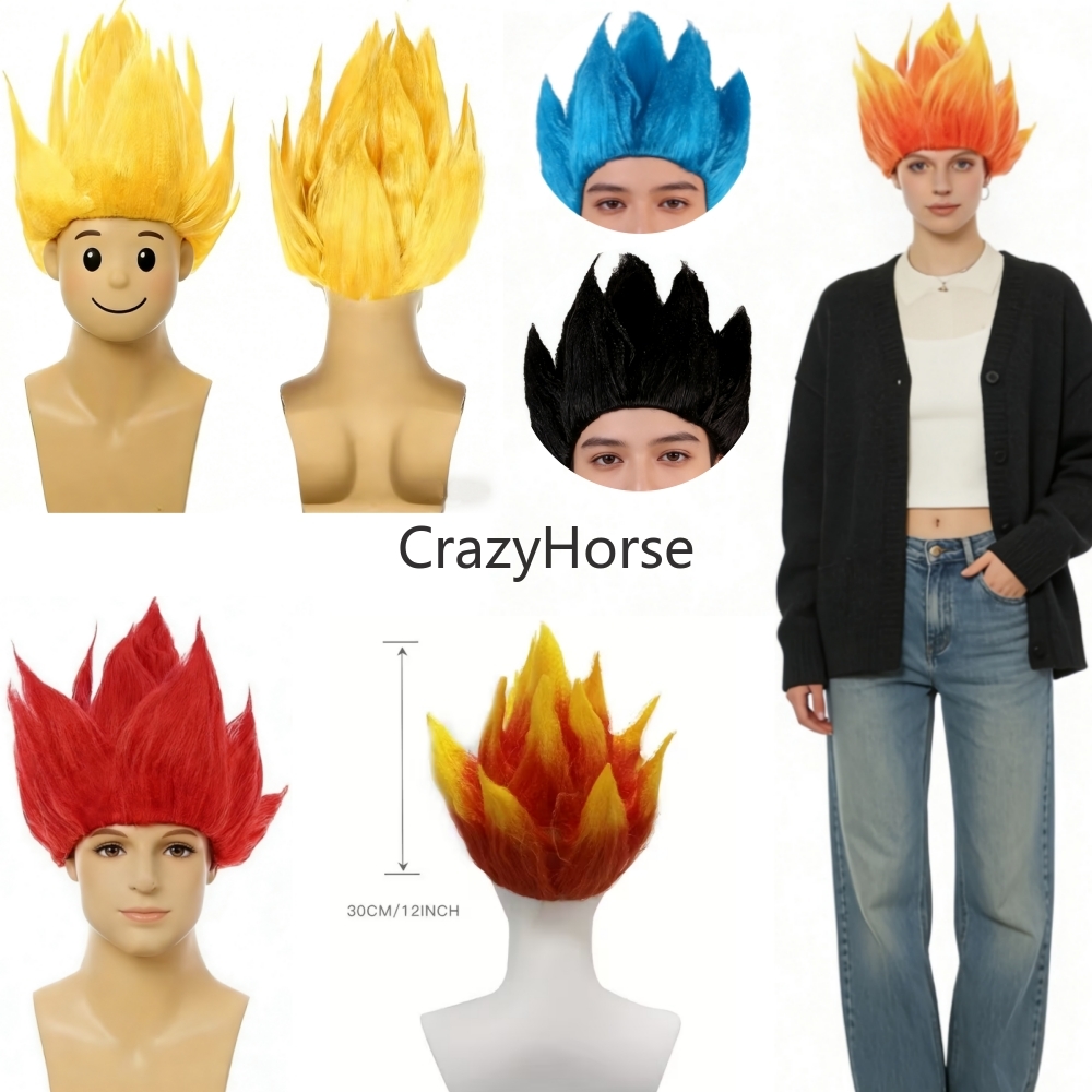Парик для косплея Сайян Гоку д – обзор и цена Cosplay Flame Prop