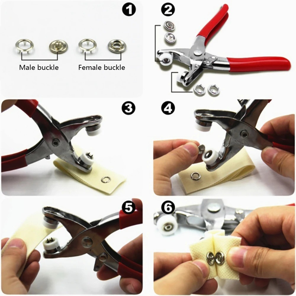 Набор плоскогубцев для кнопок  – обзор и цена Snap Fastener Set