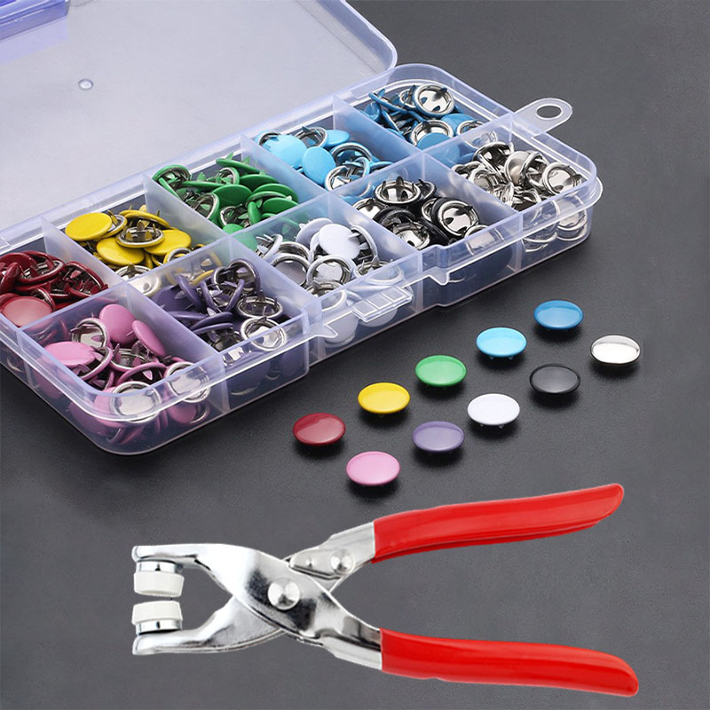 50/100 металлические зубцы, пу – обзор и цена Snap Fastener Set