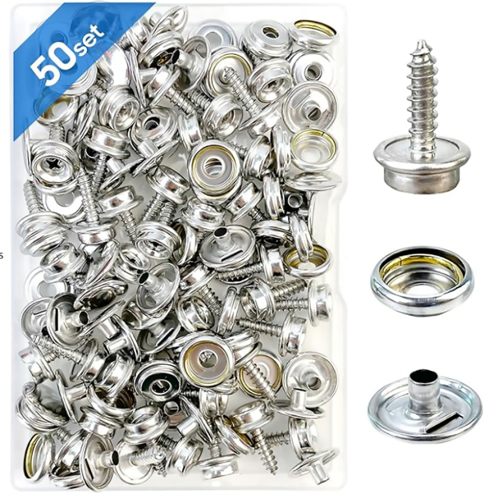 50 комплектов из нержавеющей с – обзор и цена Snap Fastener Set