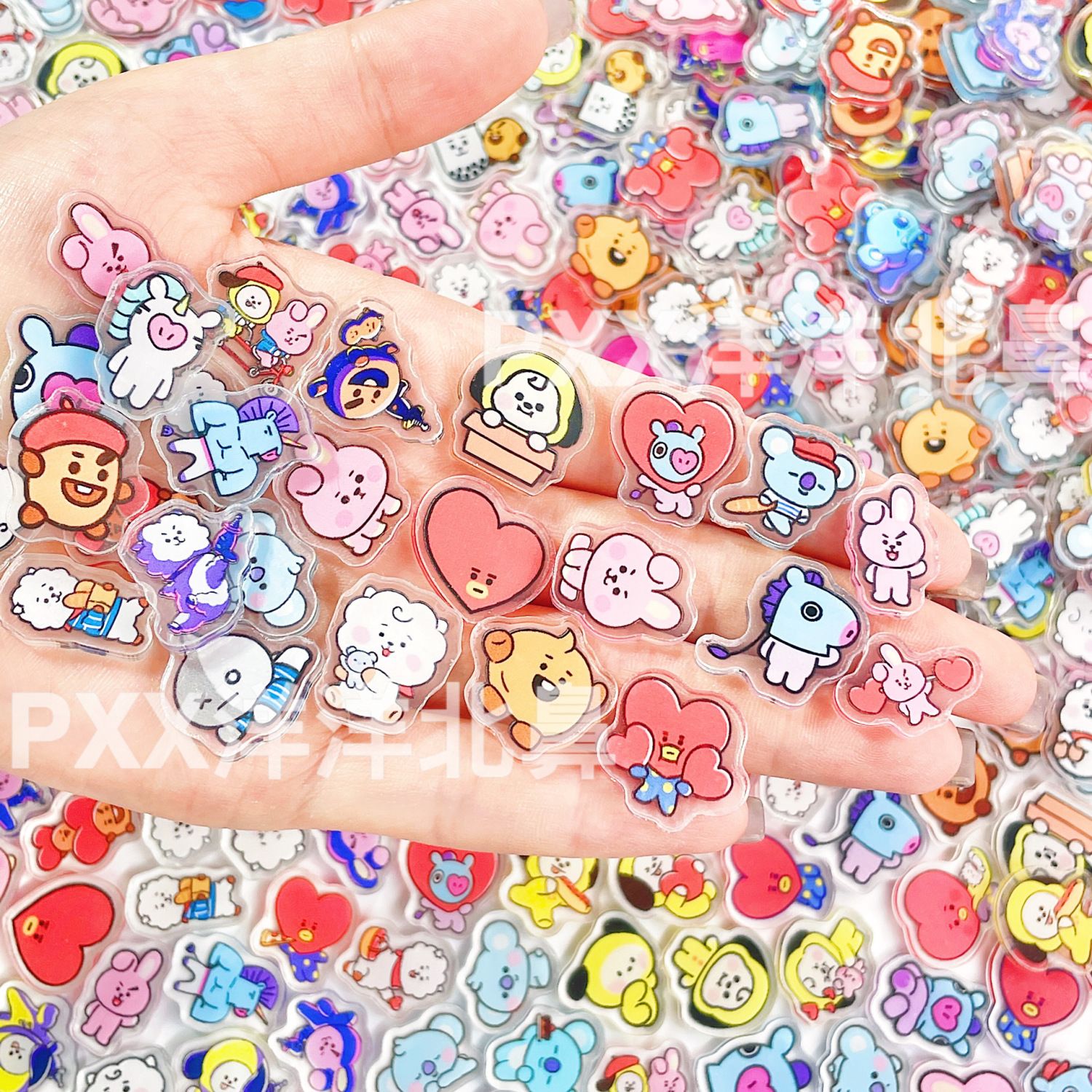100 шт. акриловых элементов BT – обзор и цена Cosplay Material For Prop