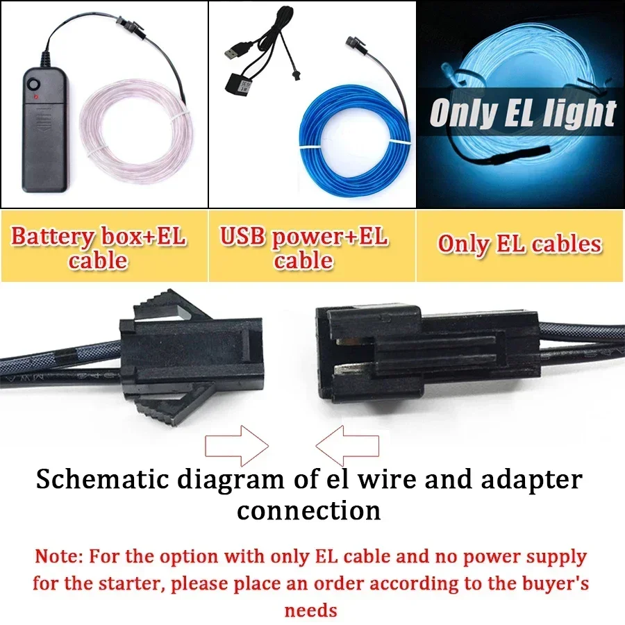 1 м/3 м/5 м гибкий неоновый св – обзор и цена Led El Wire
